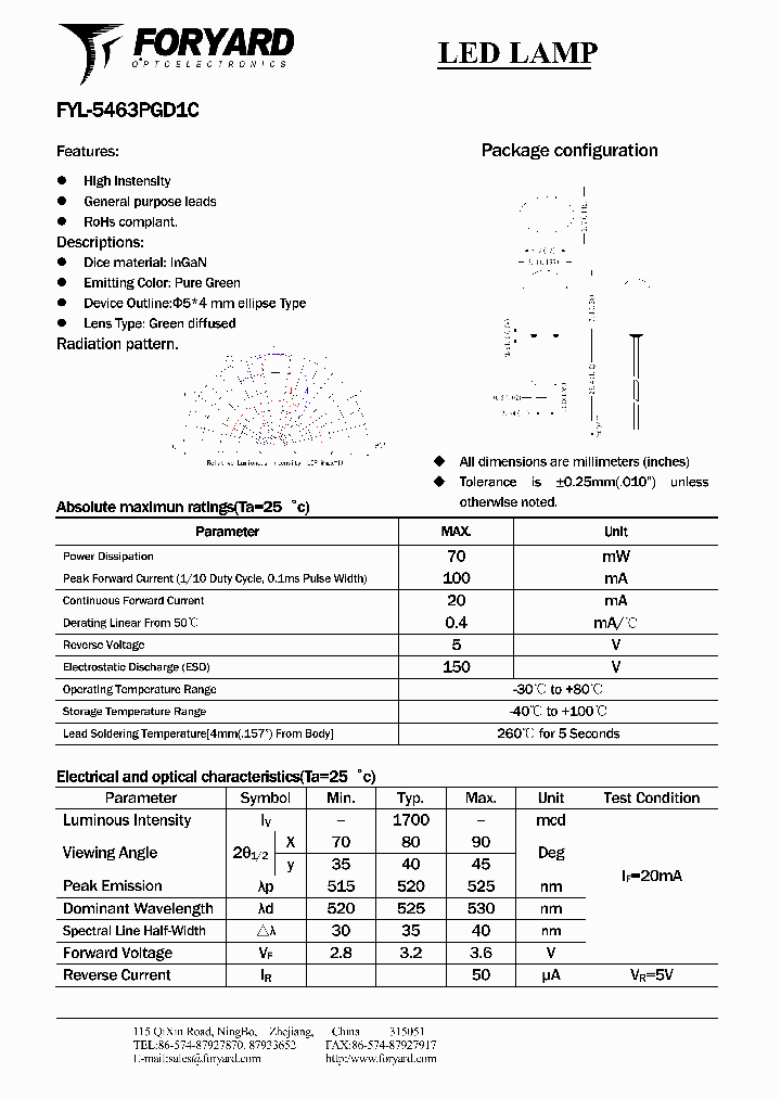 FYL-5463PGD1C_8022927.PDF Datasheet