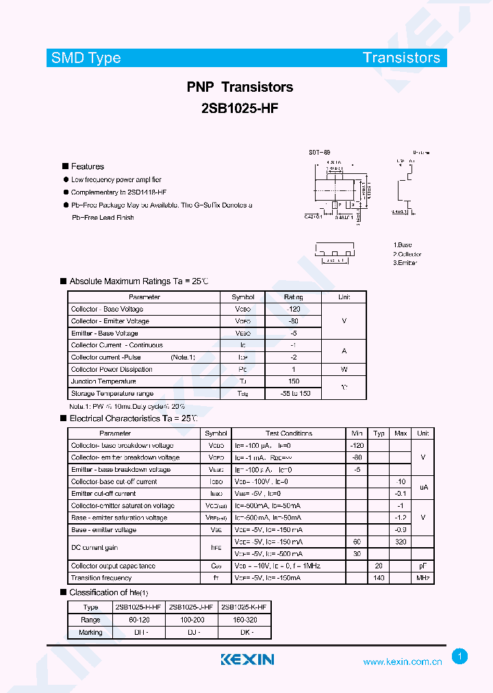 2SB1025-K-HF_8023644.PDF Datasheet