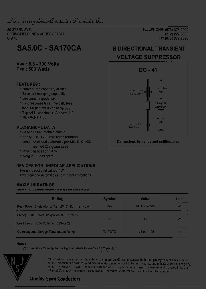 SA20C_8026438.PDF Datasheet