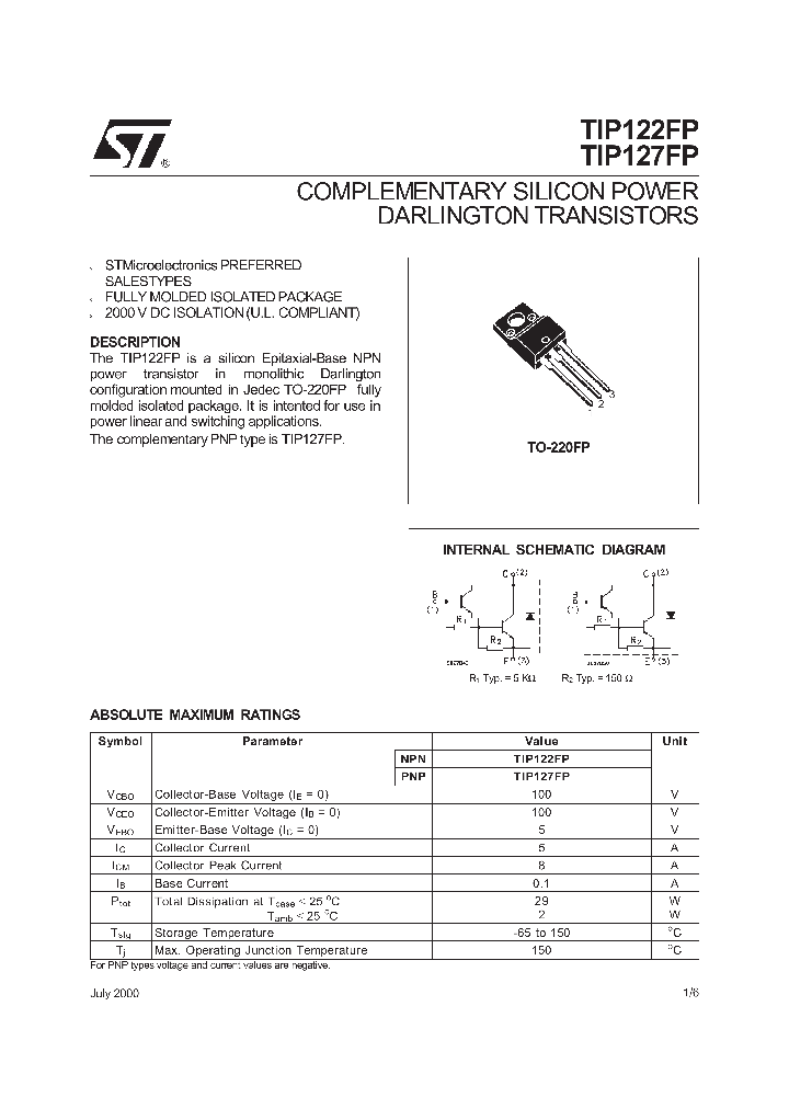 TIP122FP_8032821.PDF Datasheet