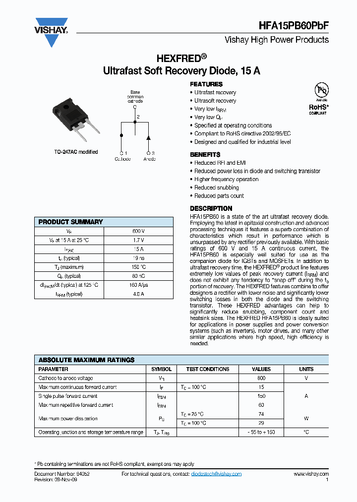 HFA15PB60_8035301.PDF Datasheet