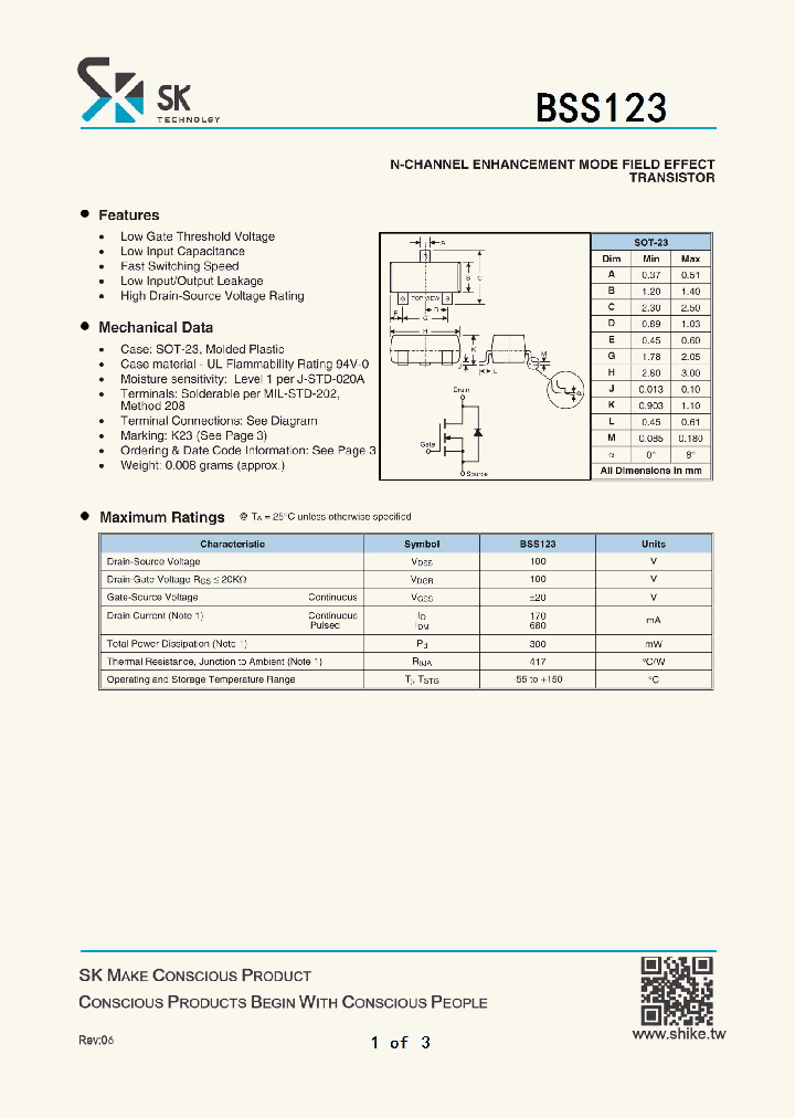 BSS123_8038799.PDF Datasheet