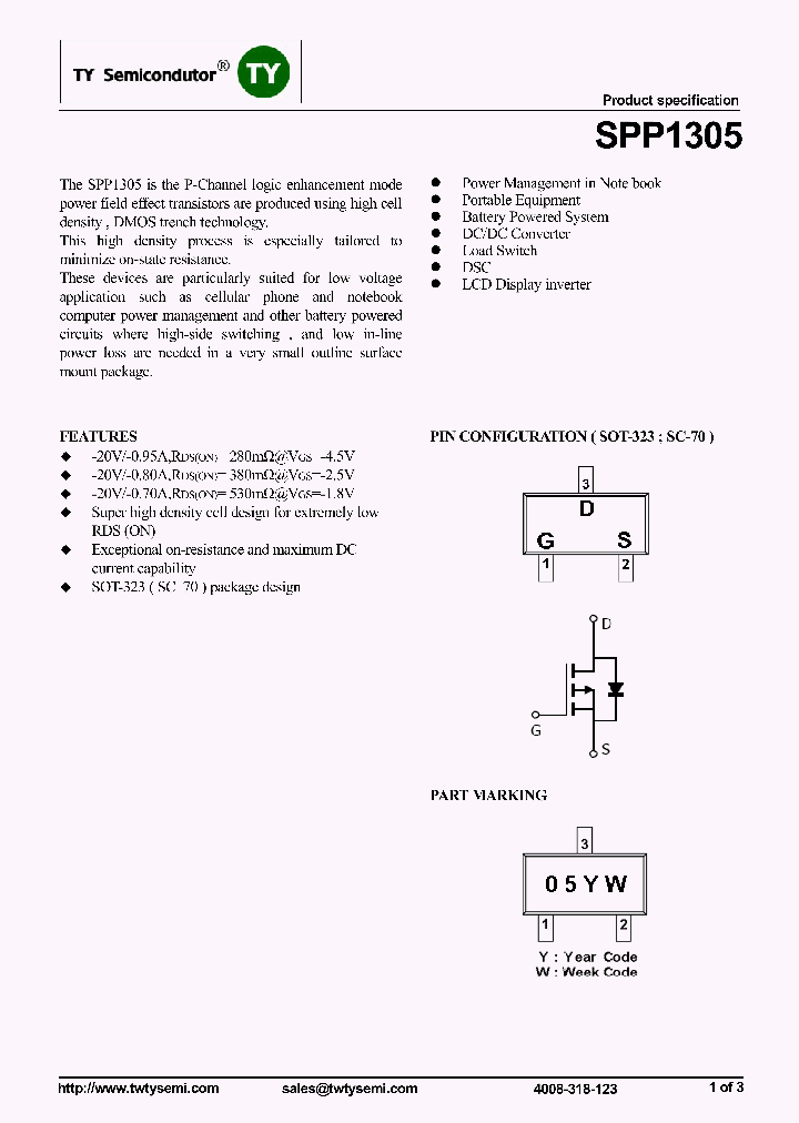 SPP1305_8045205.PDF Datasheet