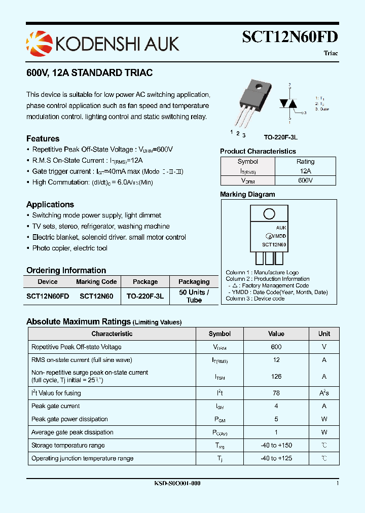 SCT12N60FD_8046634.PDF Datasheet