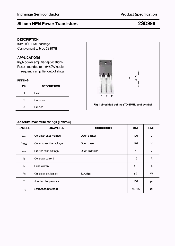 2SD998_8053463.PDF Datasheet