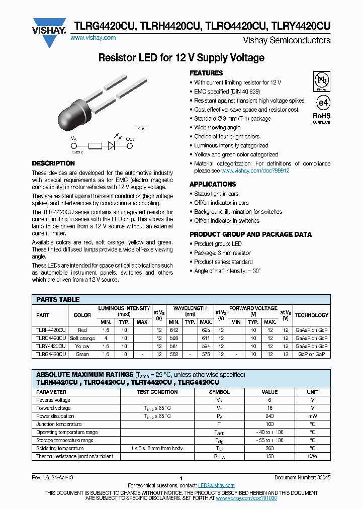 TLRY4420CU_8053747.PDF Datasheet