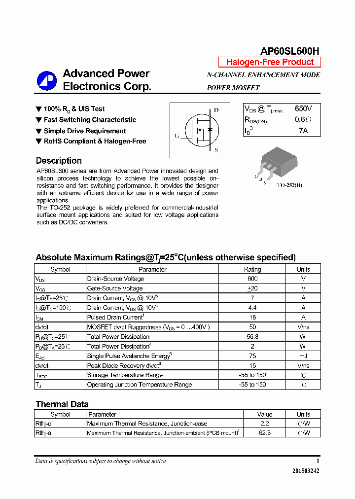 AP60SL600H_8060384.PDF Datasheet