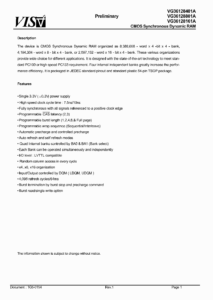 VG36128401A_8062957.PDF Datasheet