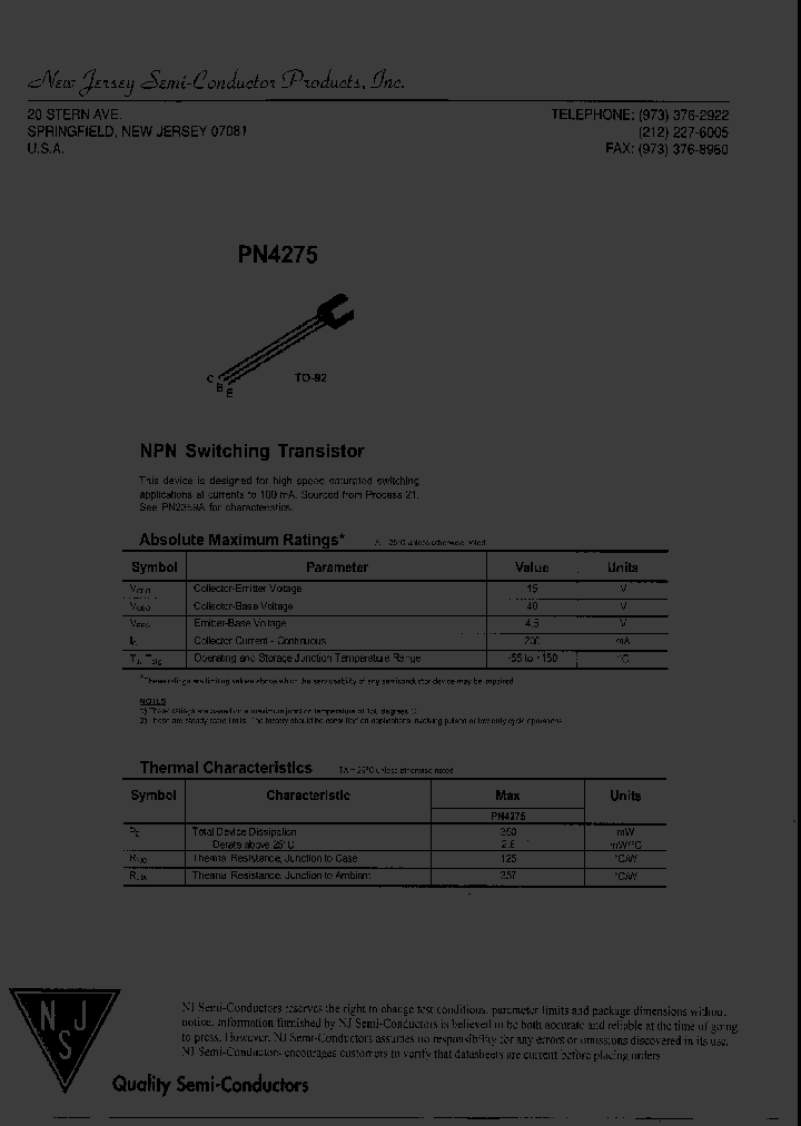 PN4275_8070240.PDF Datasheet