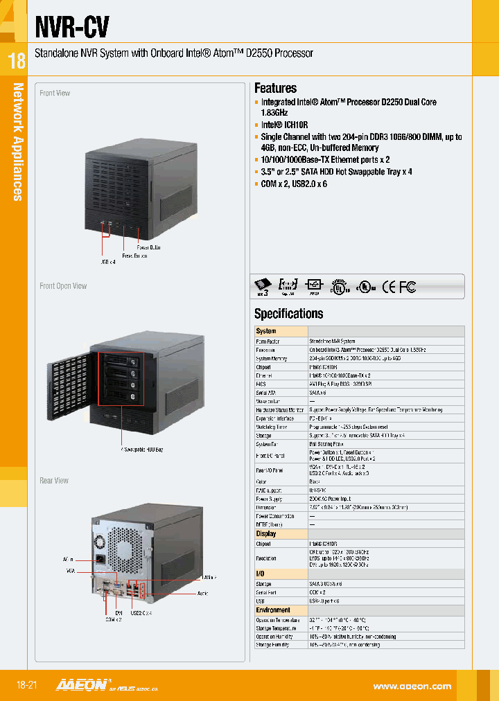 NVR-CV-A10_8071131.PDF Datasheet