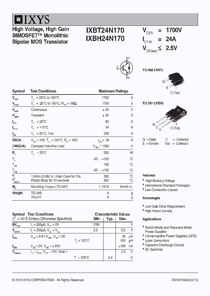 IXBT24N170_8075991.PDF Datasheet