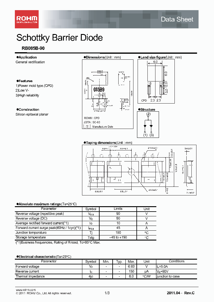 RB085B-90TL_8078724.PDF Datasheet