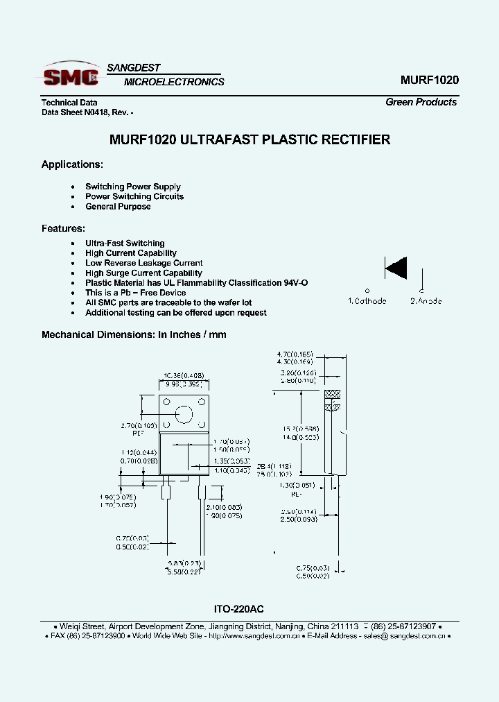 MURF1020_8082830.PDF Datasheet