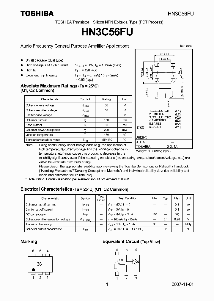 HN3C56FU_8086104.PDF Datasheet