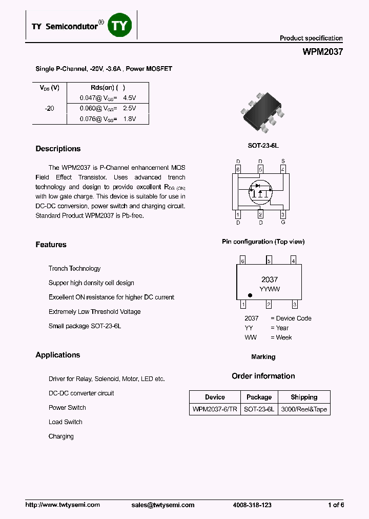 WPM2037_8087853.PDF Datasheet