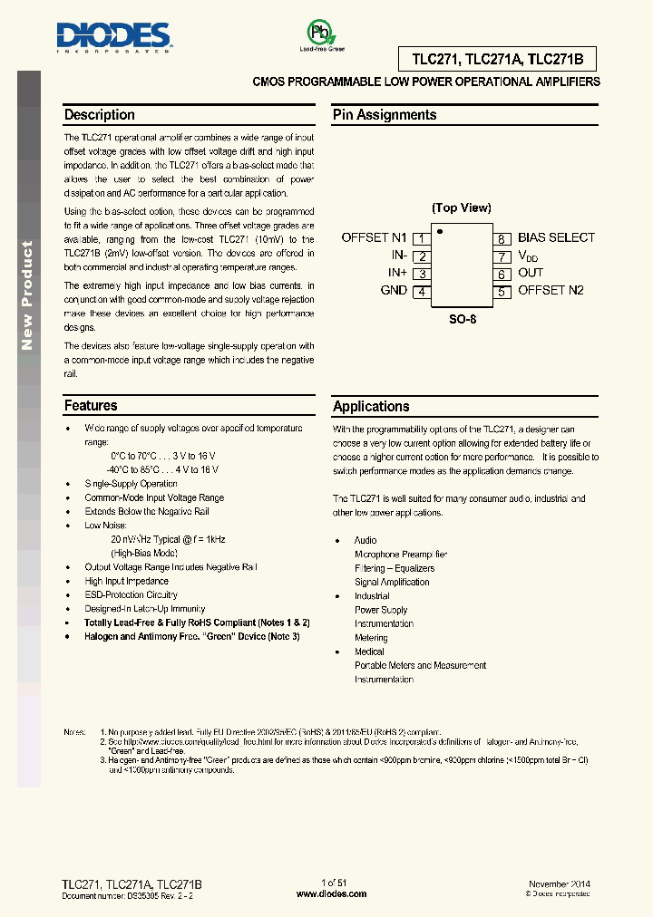 TLC271AC_8094459.PDF Datasheet