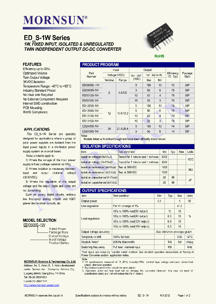 ED0515S-1W_8099377.PDF Datasheet