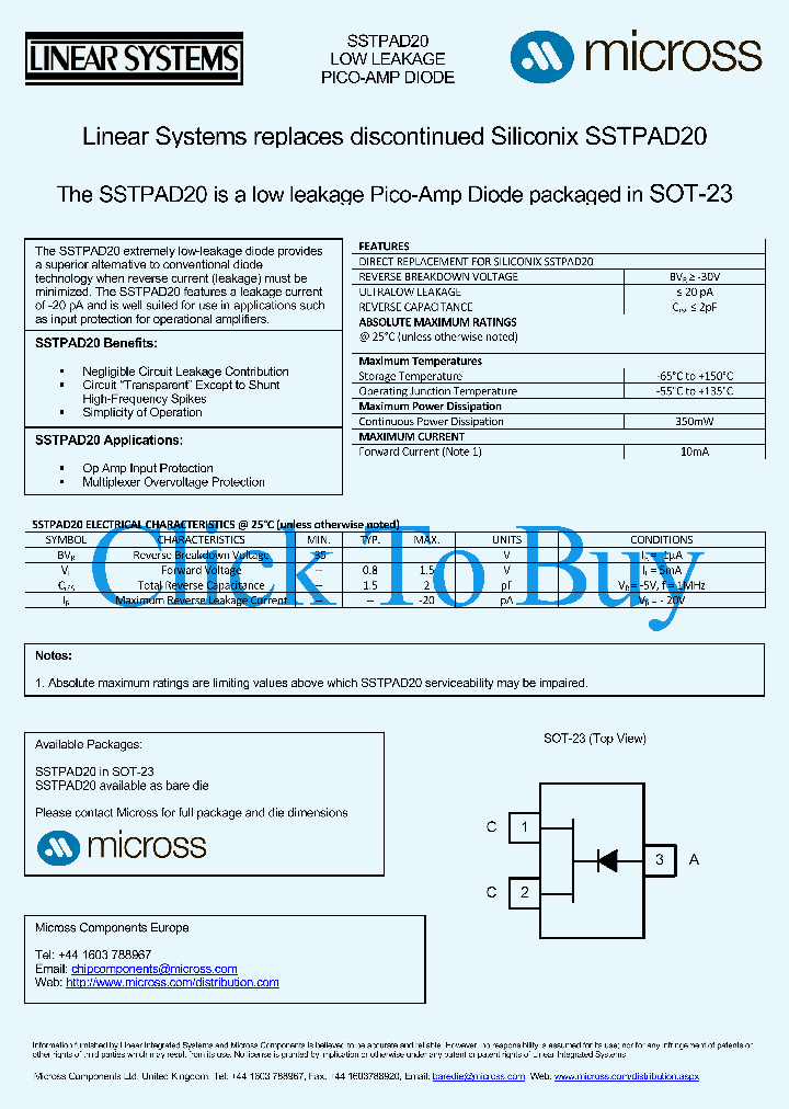 SSTPAD20_8102278.PDF Datasheet