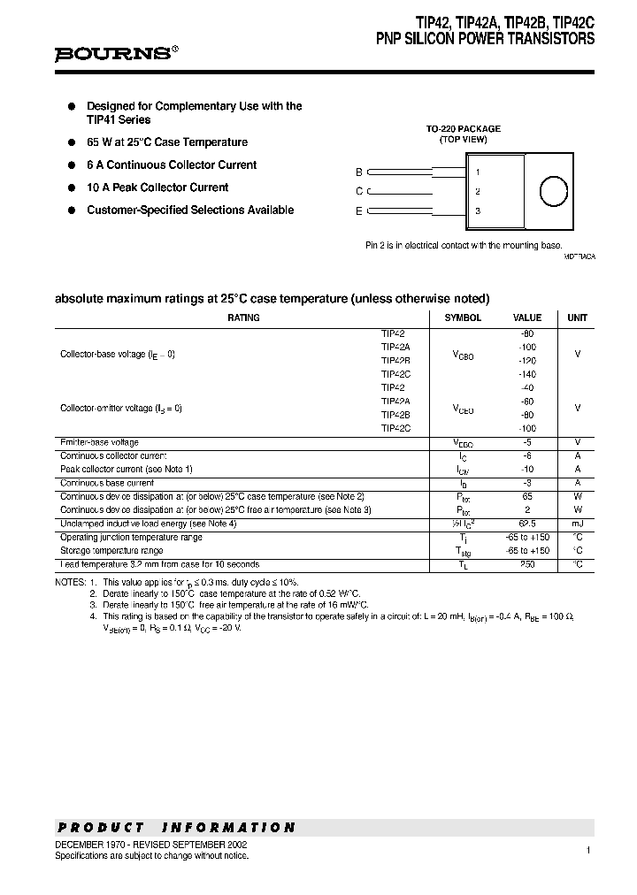 TIP42_8102554.PDF Datasheet
