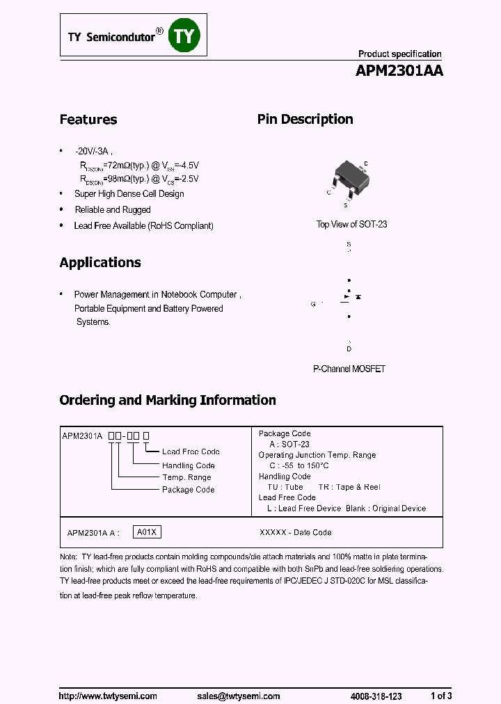 APM2301AAC-TRL_8103992.PDF Datasheet