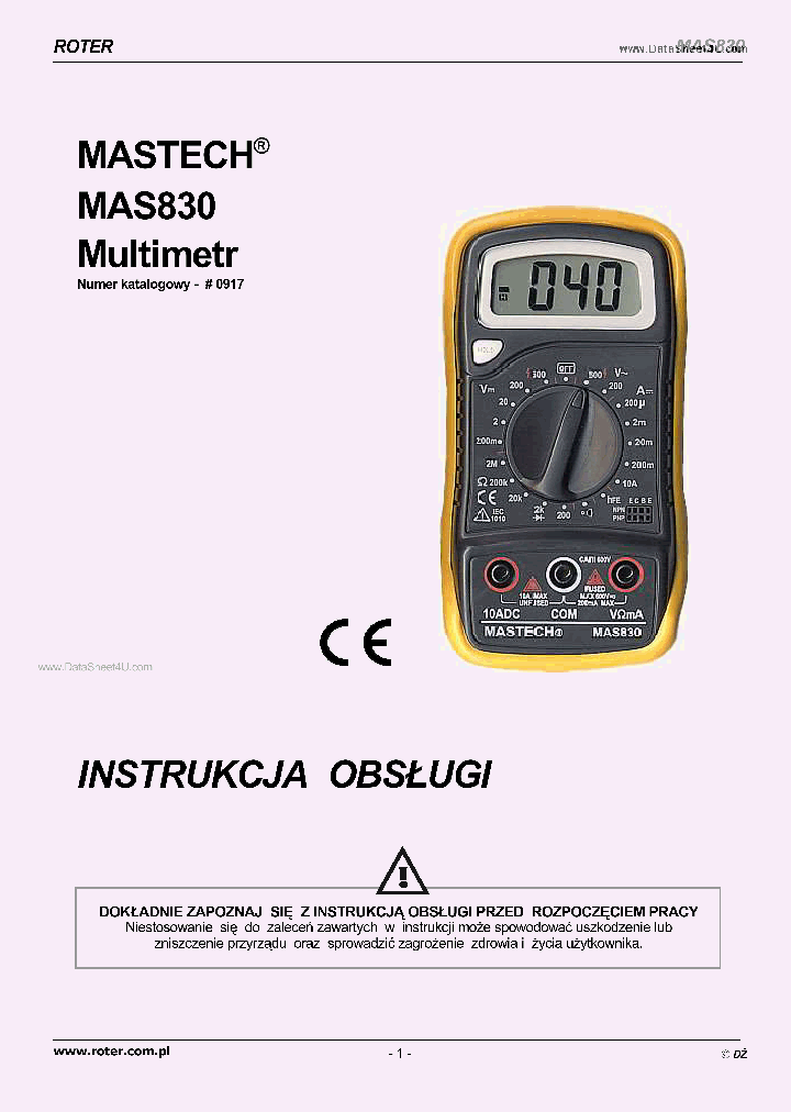 MAS830_7819588.PDF Datasheet