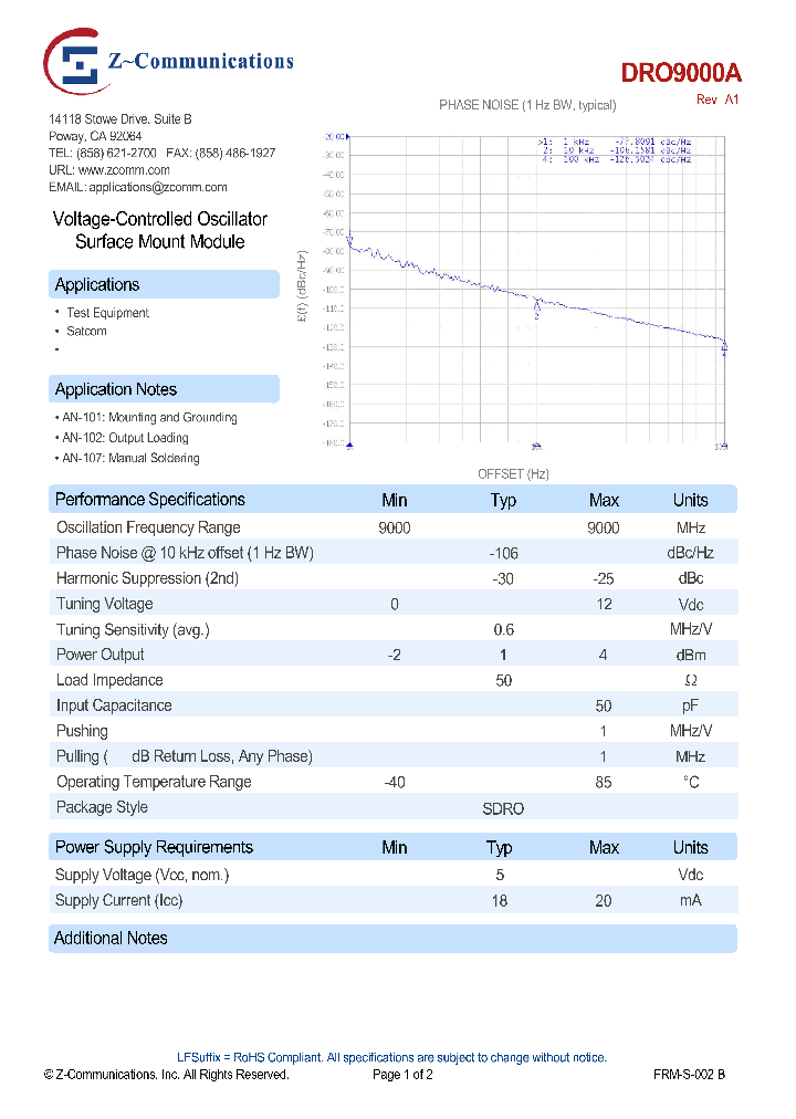 DRO9000A_8106821.PDF Datasheet