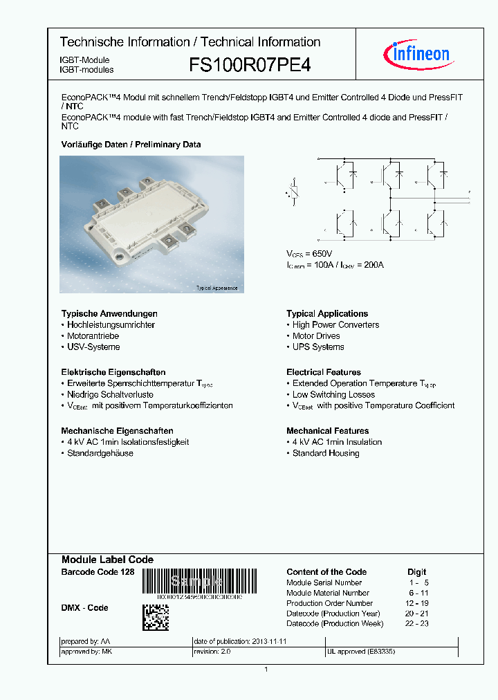 FS100R07PE4_8114472.PDF Datasheet