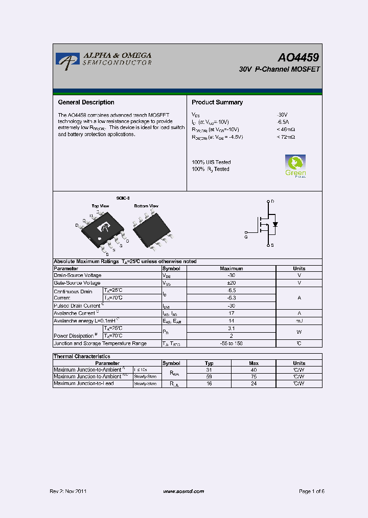 AO4459-11_8115247.PDF Datasheet