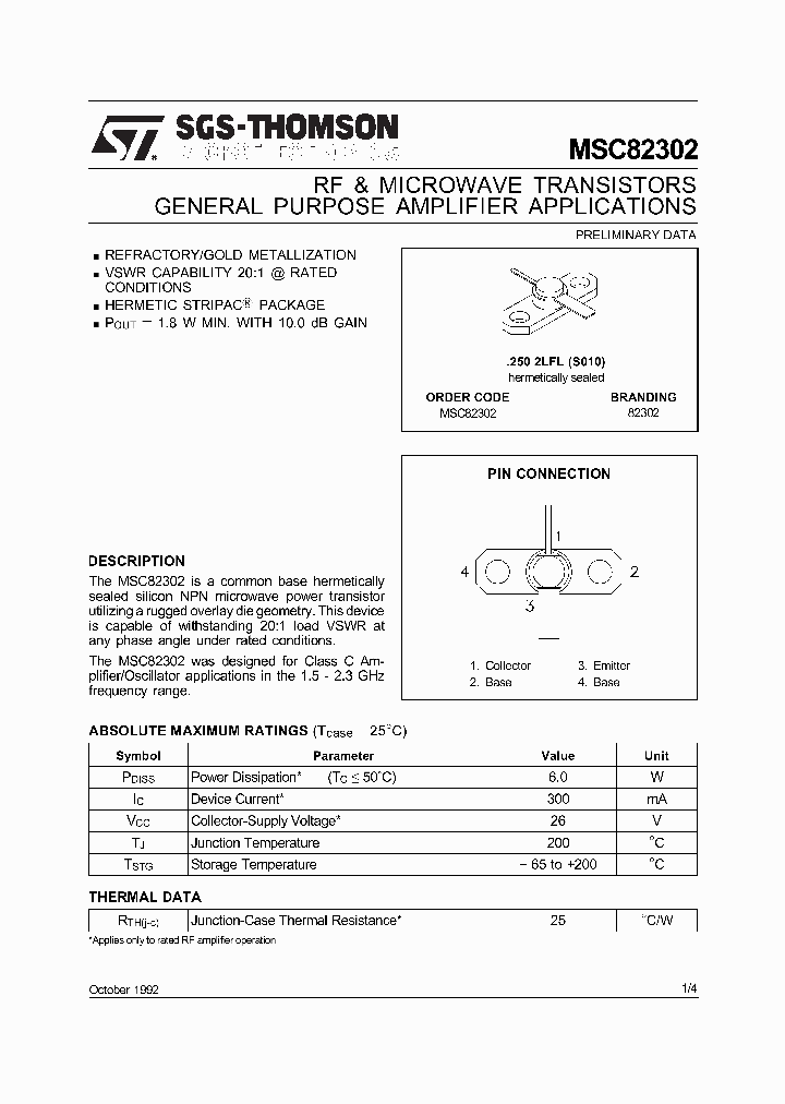 MSC82302_8115385.PDF Datasheet