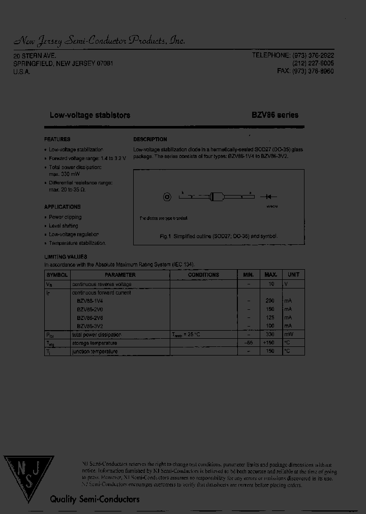 BZV86_8122408.PDF Datasheet