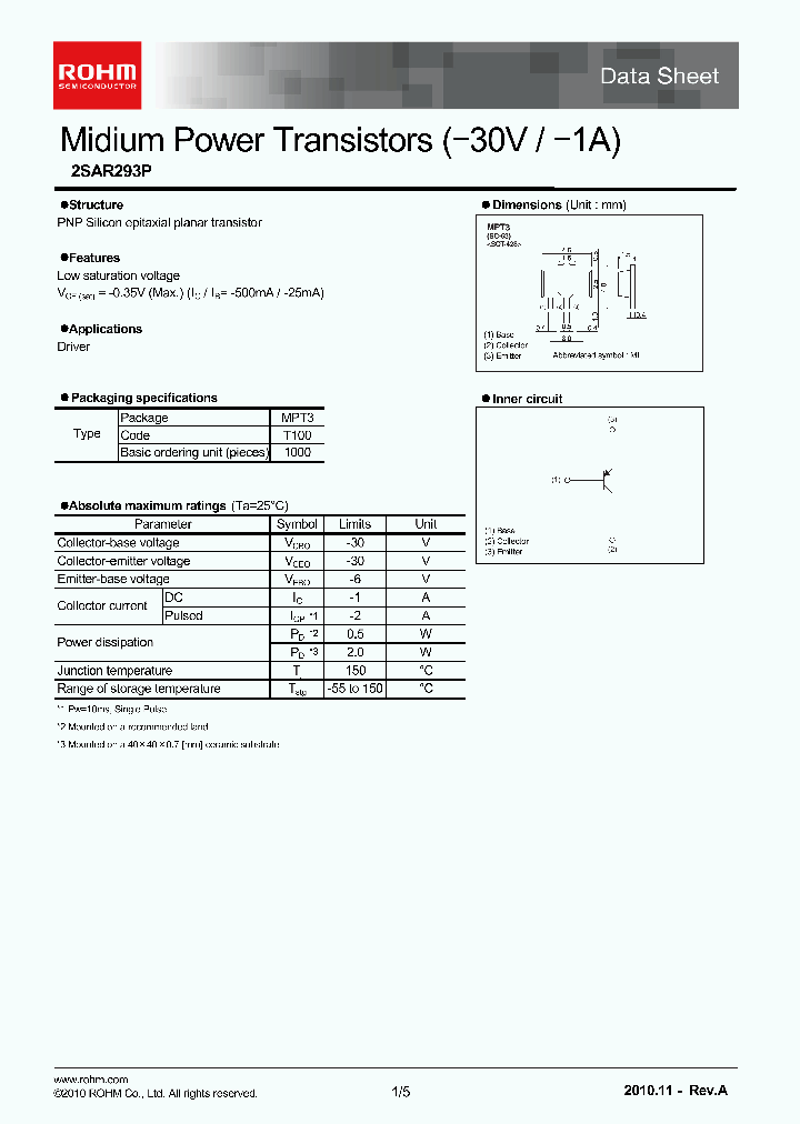 2SAR293P_8126815.PDF Datasheet