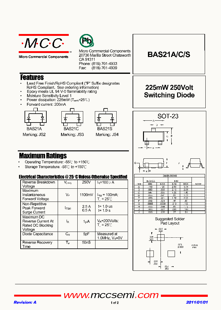 BAS21S_7822666.PDF Datasheet