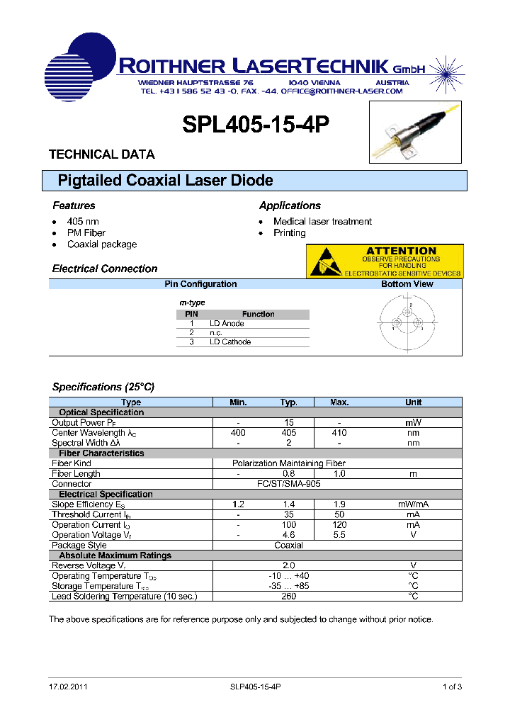 SPL405-015-4P_8131611.PDF Datasheet