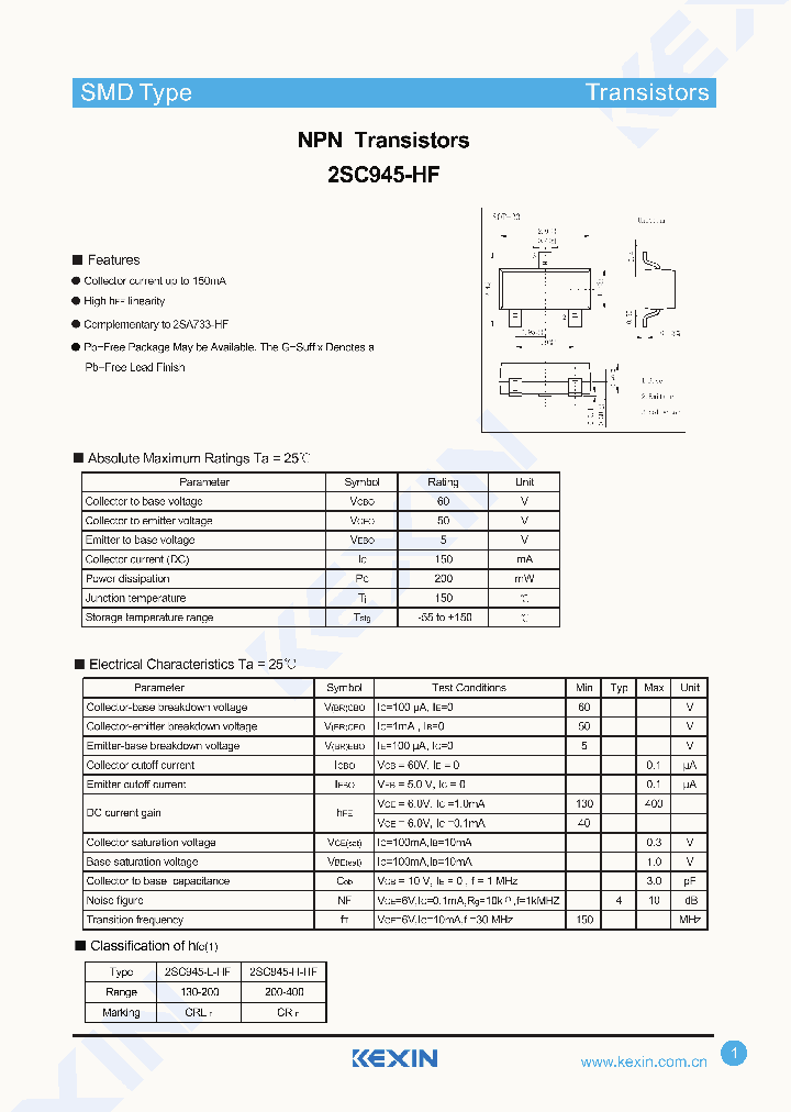 2SC945-HF-15_8132303.PDF Datasheet