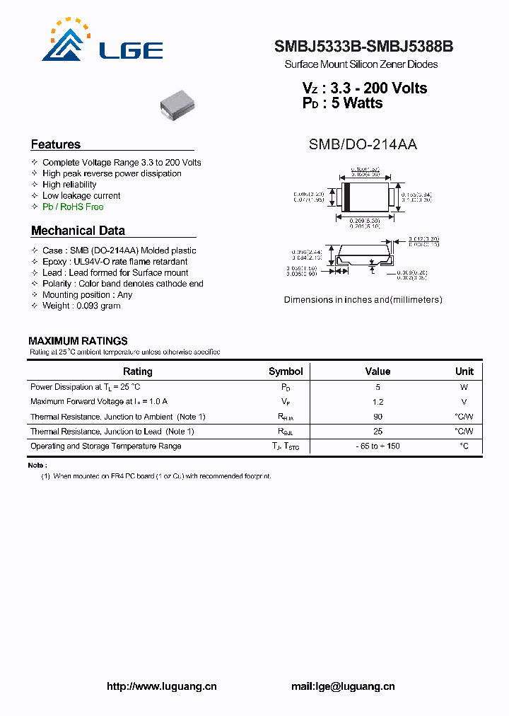 SMBJ5335B_8138385.PDF Datasheet