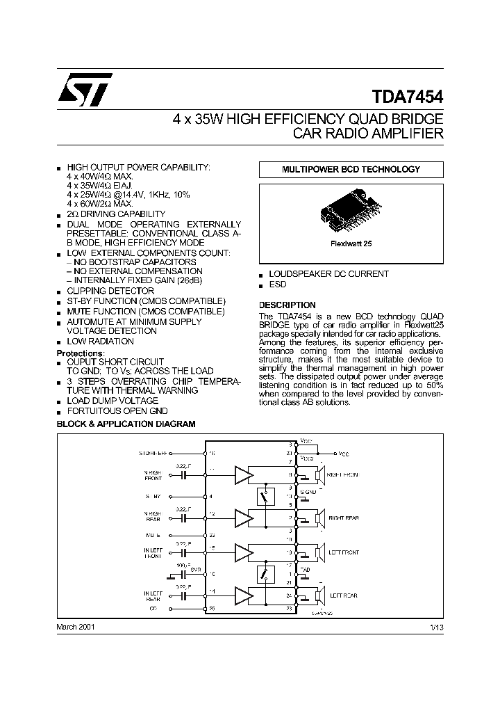 TDA7454_8143452.PDF Datasheet