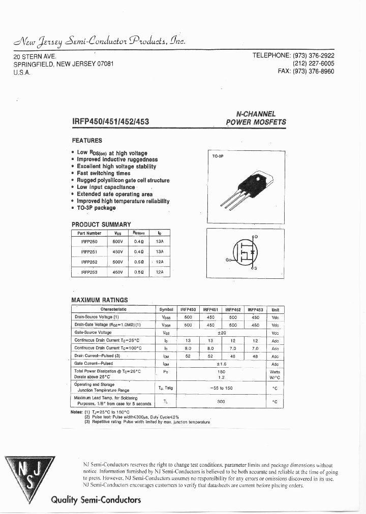 IRFP450R_8143556.PDF Datasheet