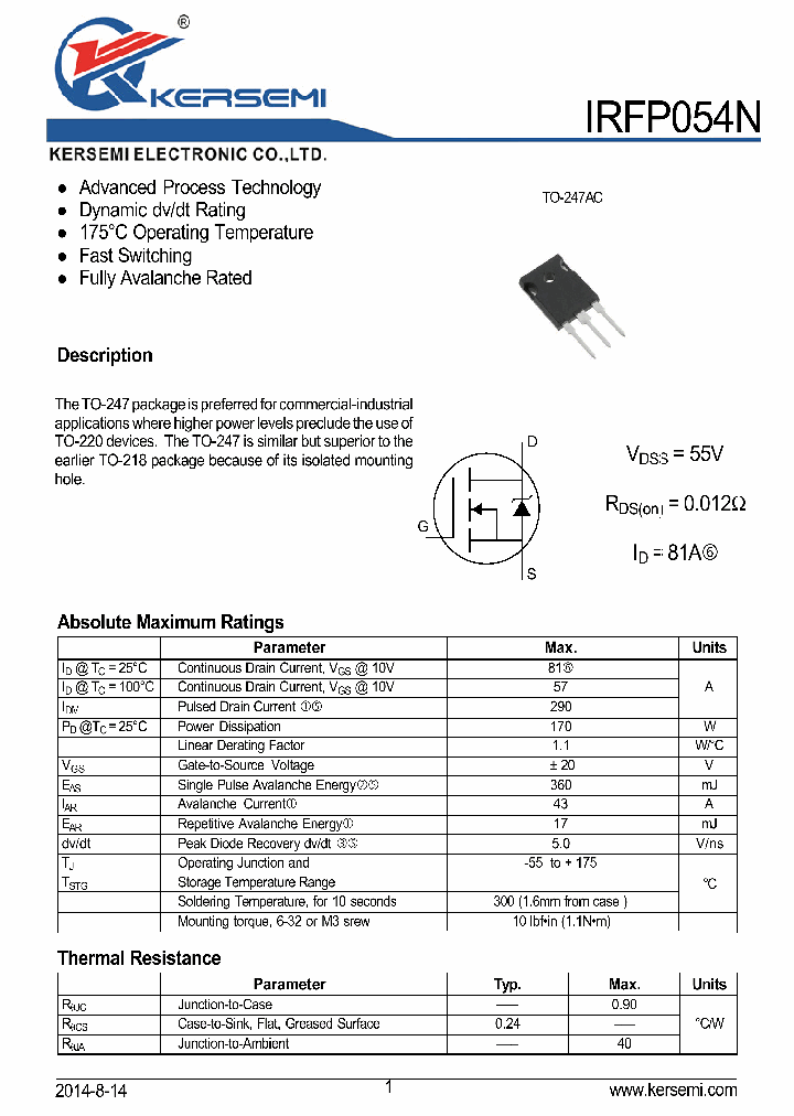 IRFP054N_8143536.PDF Datasheet