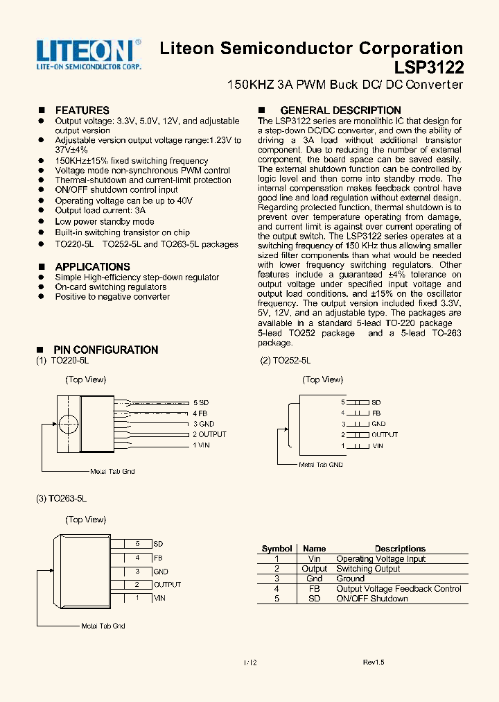 LSP3122D50AE_8150953.PDF Datasheet