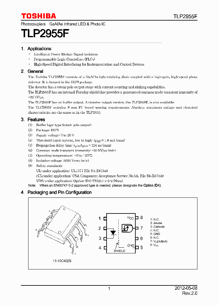 TLP2955F_8157253.PDF Datasheet