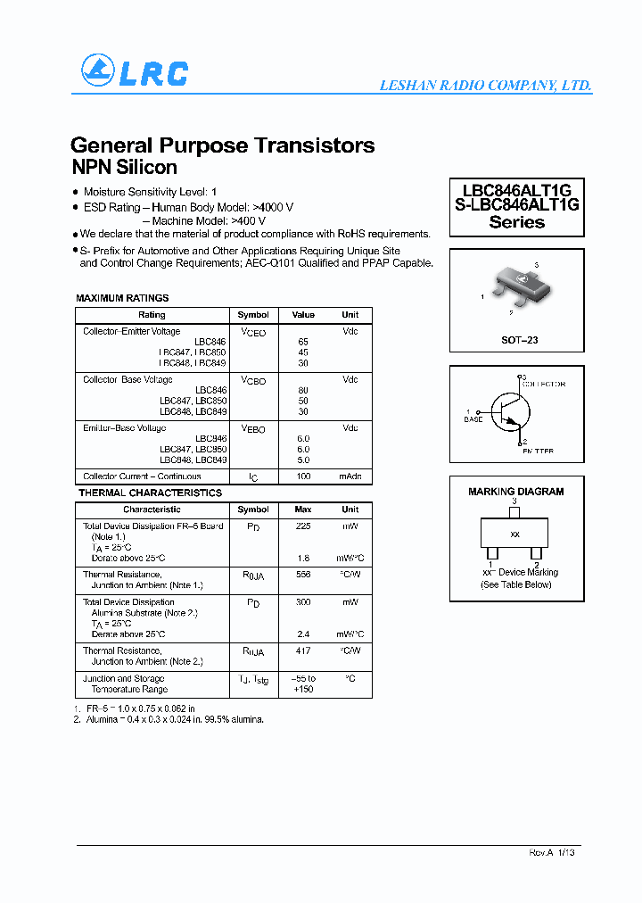 LBC850CLT1G-15_8161105.PDF Datasheet