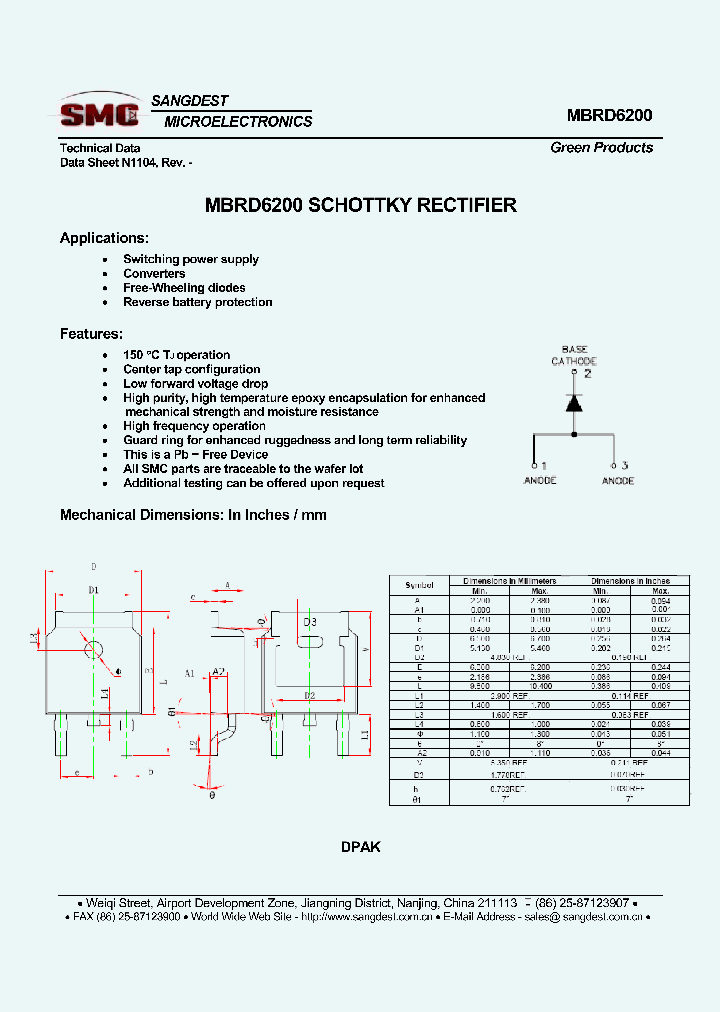 MBRD6200_8161675.PDF Datasheet