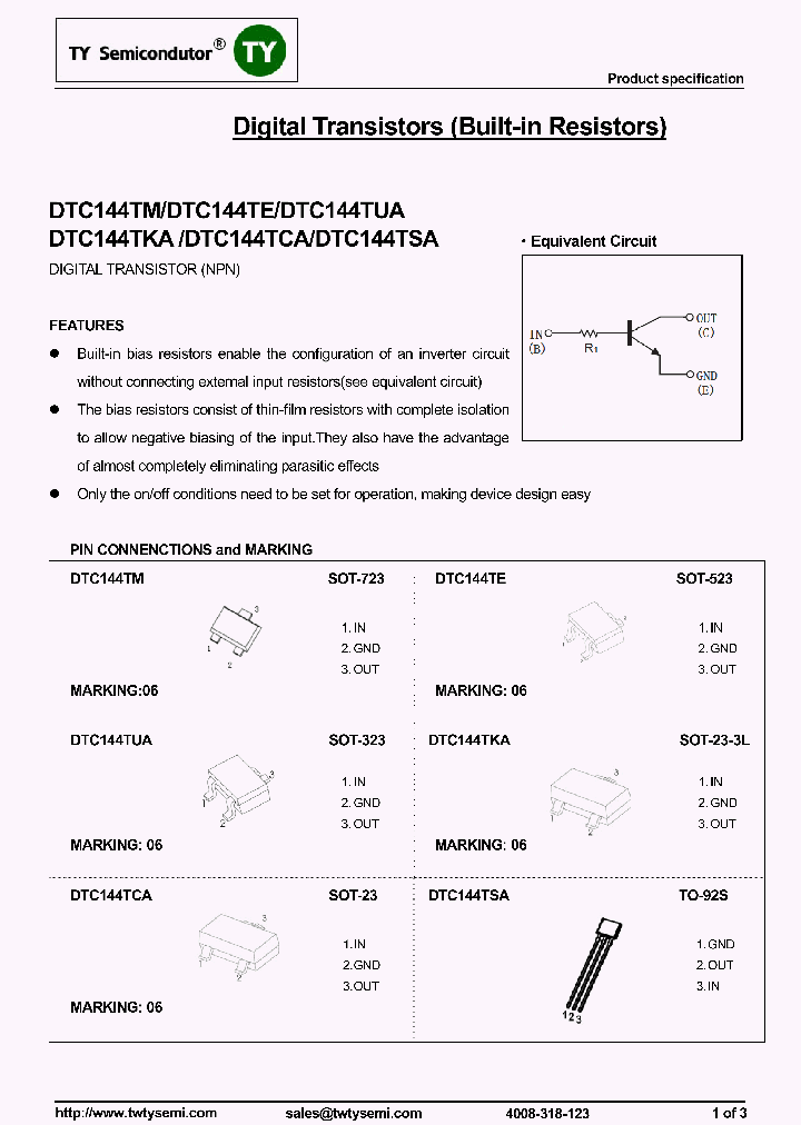 DTC144TCA_8162814.PDF Datasheet