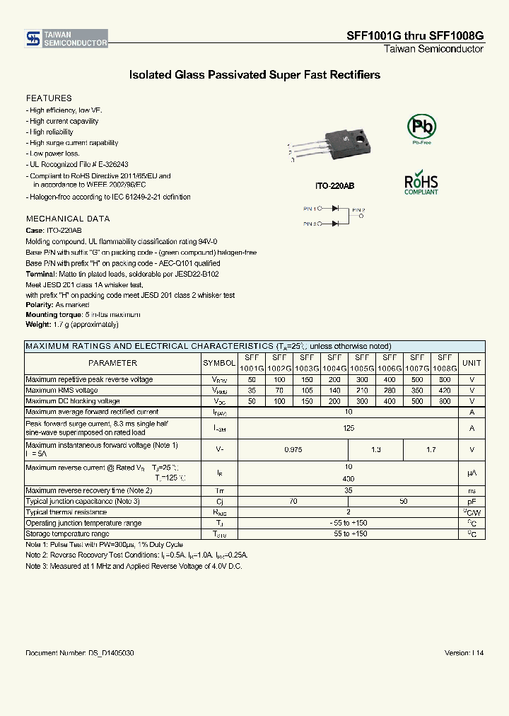 SFF1001G_8164126.PDF Datasheet