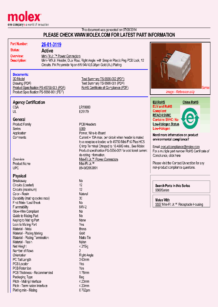 26-01-3119_8164962.PDF Datasheet