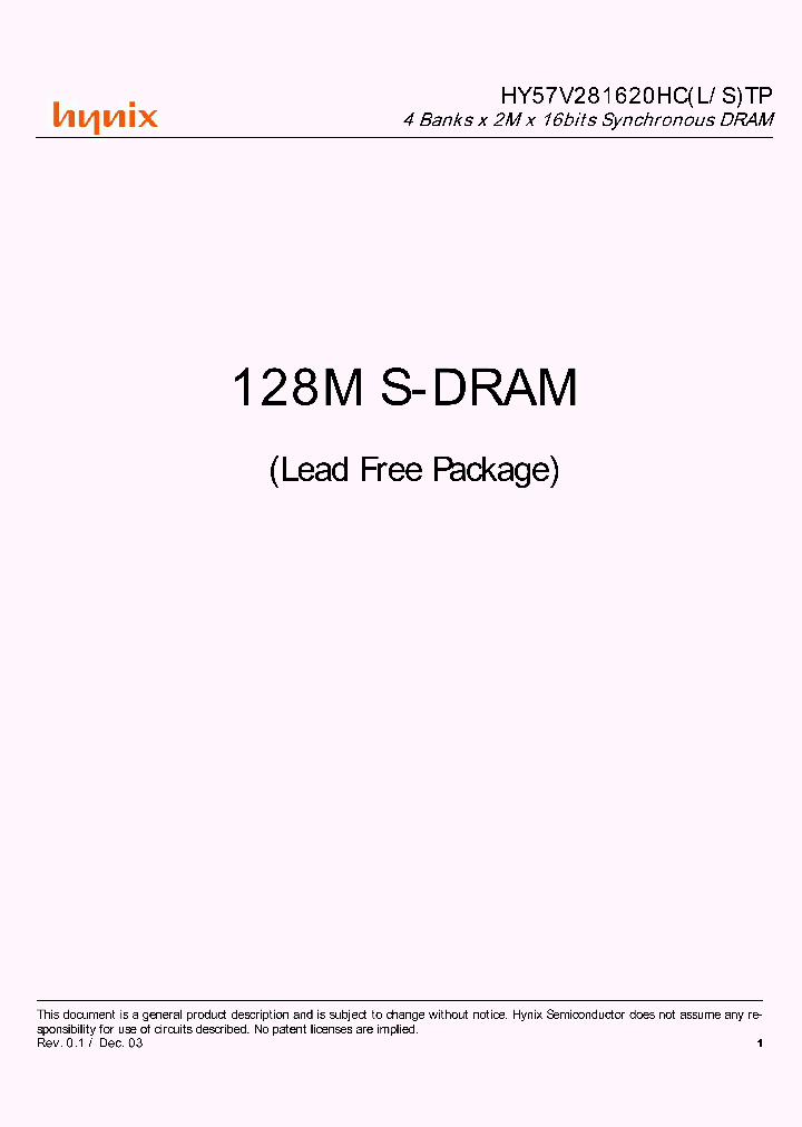 HY57V281620HCTP-H_8166323.PDF Datasheet