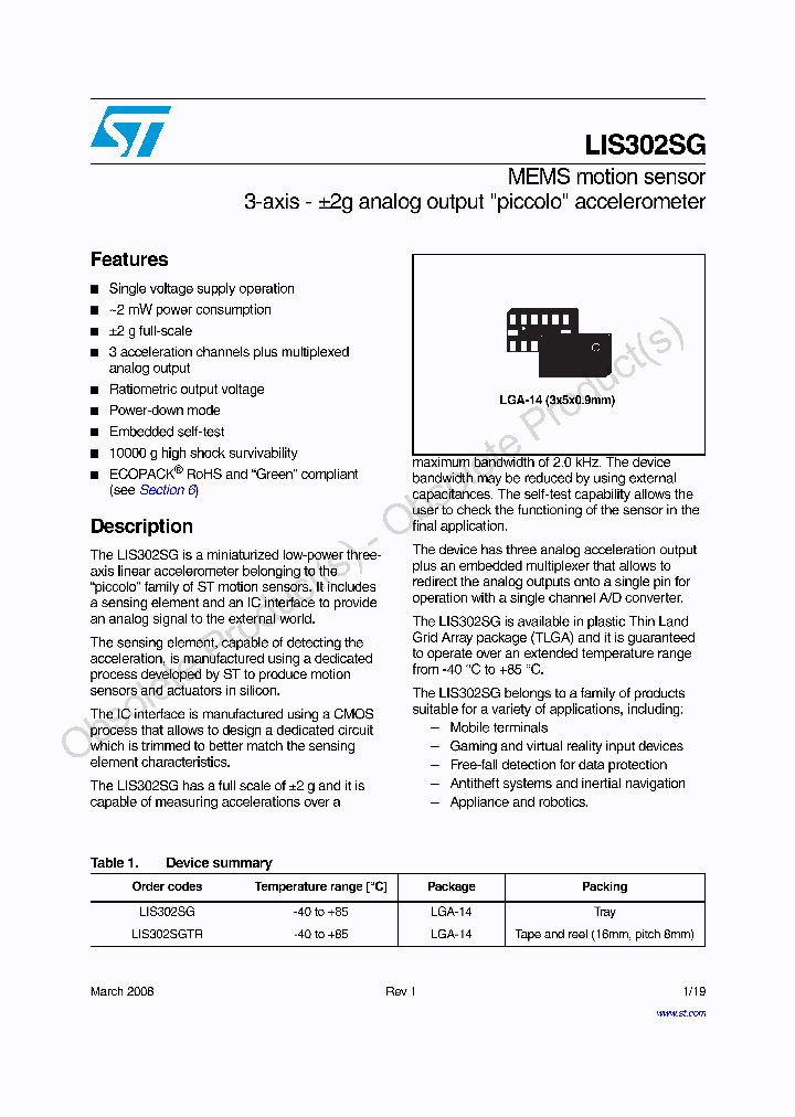 LIS302SG_8170687.PDF Datasheet