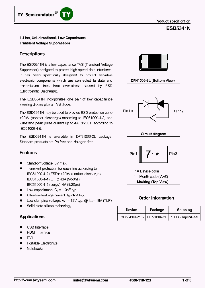 ESD5341N_8172751.PDF Datasheet