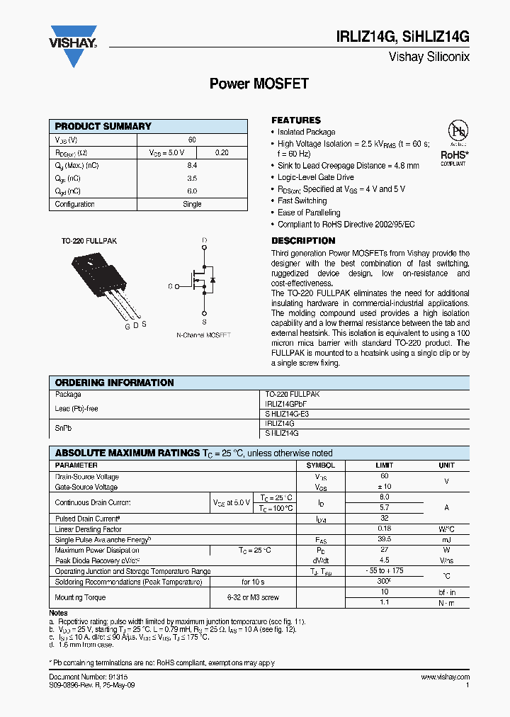 IRLIZ14G-09_8176943.PDF Datasheet