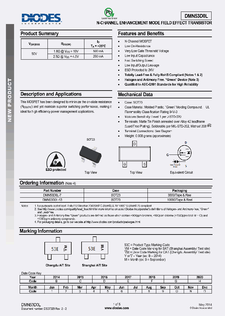 DMN53D0L-7_8185520.PDF Datasheet